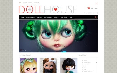 Doll House ZenCart Template ZenCart sablon 46970