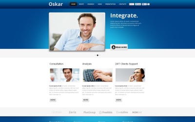 Modello Moto CMS HTML #46943 per Un Sito di Consulenza