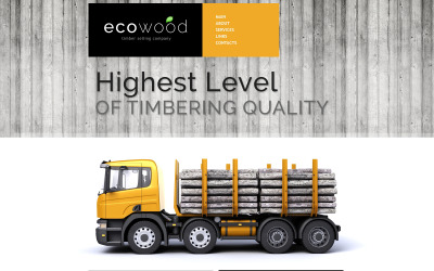 Šablona webových stránek reagujících na dřevo