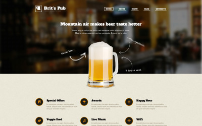 WordPress Theme Pub Beer