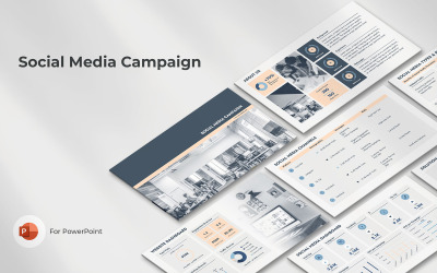 Campagne voor sociale media | PowerPoint-sjabloon voor online marketing