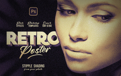 Stipple Shading Photoshop Template
