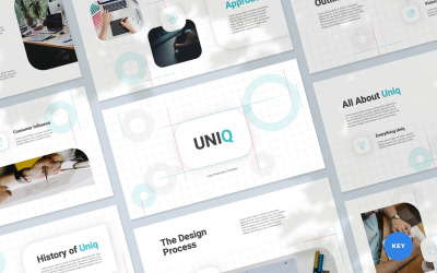 Uniq - Modello di keynote per presentazione del logo