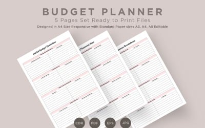 Budget Planning Pages Set V-09