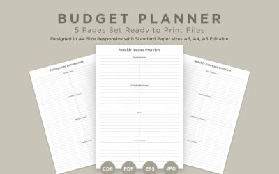Budget Planning Pages Set V-11