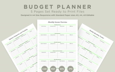 Budget Planning Pages Set V-12