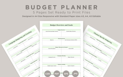 Budget Planning Pages Set V-17
