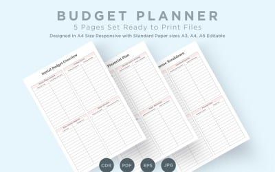 Budget Planning Pages Set V-19