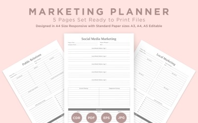 Marketing Planning Pages Set V-02
