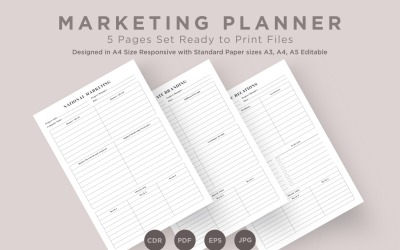 Marketing Planning Pages Set V-04