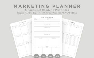 Marketing Planning Pages Set V-06