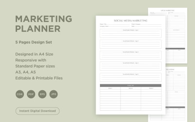 Marketing Planning Pages Set V-08