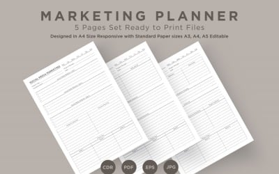 Marketing Planning Pages Set V-14