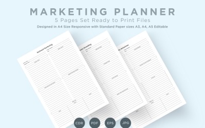 Marketing Planning Pages Set V-19