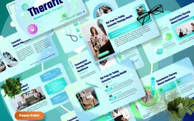 Therafit - Modern egészségügyi Powerpoint sablonok