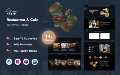 Scafe - WordPress тема для ресторана или кафе