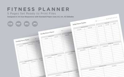 Fitness Planning Pages Set V-05