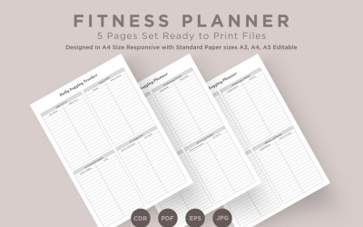 Fitness Planning Pages Set V-09