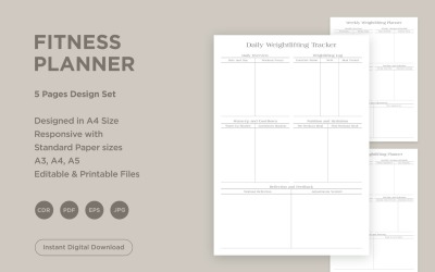 Fitness Planning Pages Set V-13