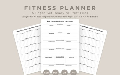 Fitness Planning Pages Set V-16