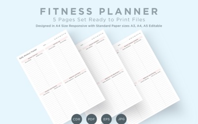 Fitness Planning Pages Set V-19