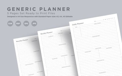 Generic Planning Pages Set V-05