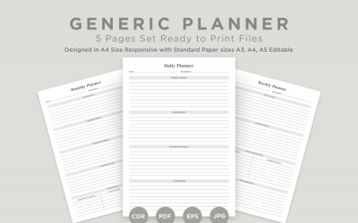 Generic Planning Pages Set V-06