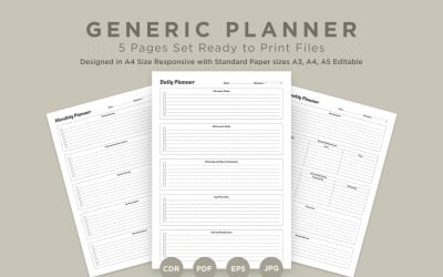 Generic Planning Pages Set V-11