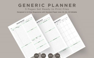 Generic Planning Pages Set V-14
