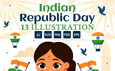 13 India Republic Day Illustration