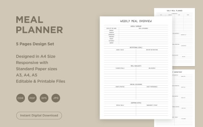 Meal Planning Pages Set V-03
