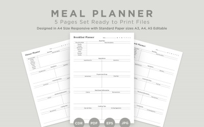 Meal Planning Pages Set V-06
