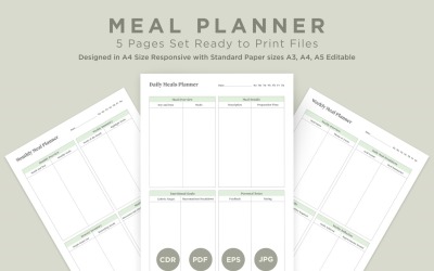 Meal Planning Pages Set V-12