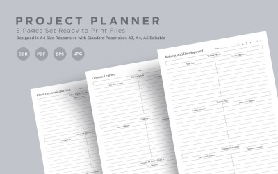 Project Planning Pages Set V-05