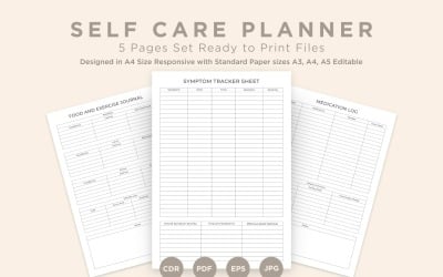 Self Care Planning Pages Set V-01