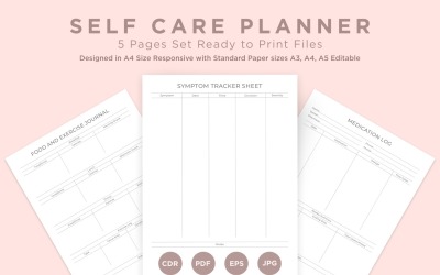 Self Care Planning Pages Set V-02