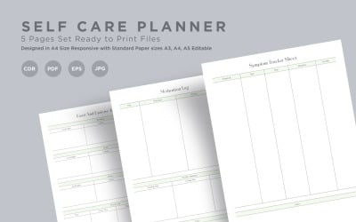 Self Care Planning Pages Set V-05