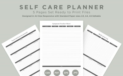 Self Care Planning Pages Set V-07
