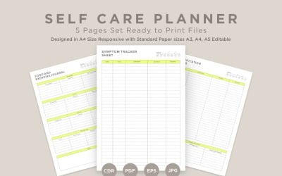 Self Care Planning Pages Set V-16