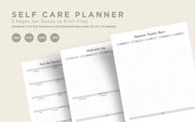 Self Care Planning Pages Set V-20