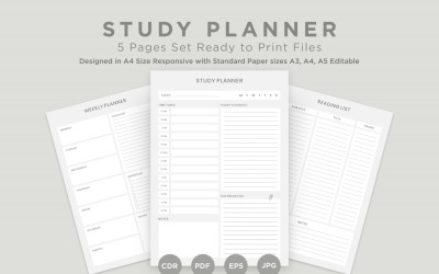 Study Planning Pages Set V-06