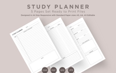Study Planning Pages Set V-09