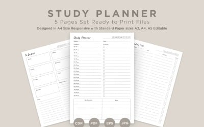 Study Planning Pages Set V-16