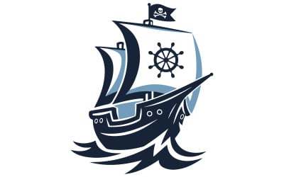 A logo for ship illustration