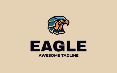 Eagle Simple Mascot Logo 78