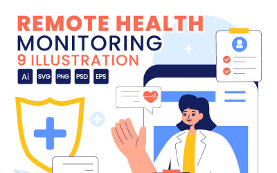 9 Remote Health Monitoring Illustration