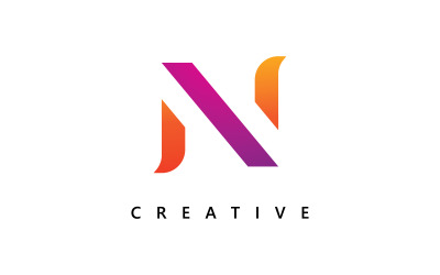 N Logo Design and template. Creative N leaf  icon initials based Letters in vector.3