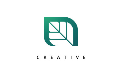 N Logo Design and template. Creative N leaf  icon initials based Letters in vector.7