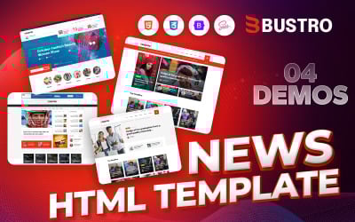 Bustro – HTML-шаблон новин і журналів