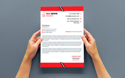 Colorful Business Letterhead PSD || Vibrant Editable Corporate Template